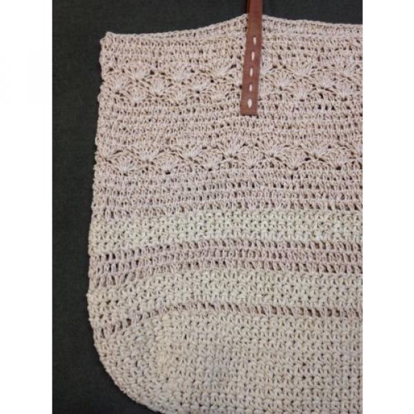 X Large Merona Woven Straw Shoulder Bag Oversized Giant Overnight Beach Travel #2 image