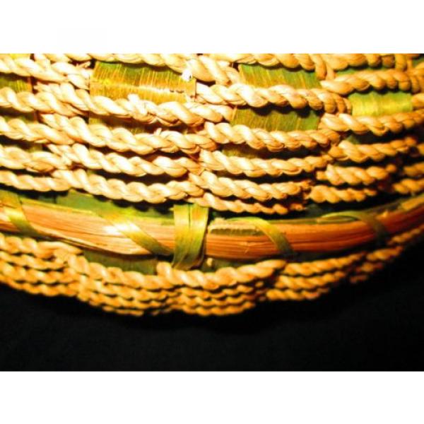 Straw and Wicker Bucket Bag #5 image