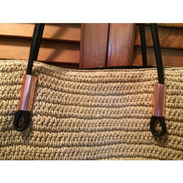 NWT Urban Outfitters Neutral Straw Rope Tote Bag $69.00 #4 image