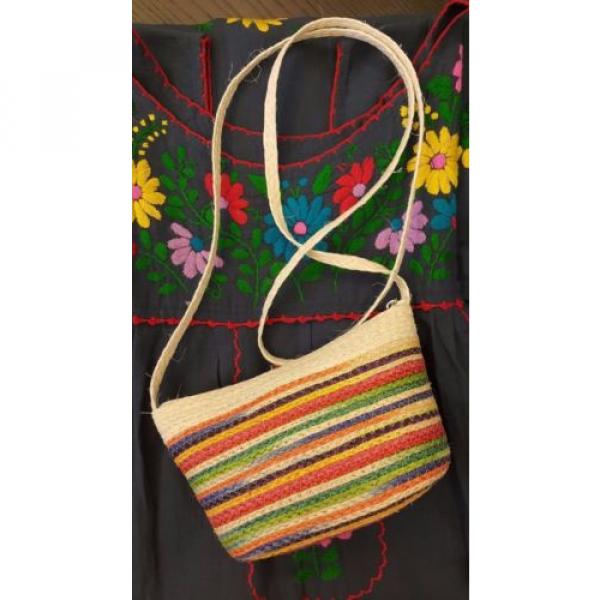 Handmade Natural Fiber Cross Body Bag, Sisal Cross Body Beach bag, Straw Bag #1 image