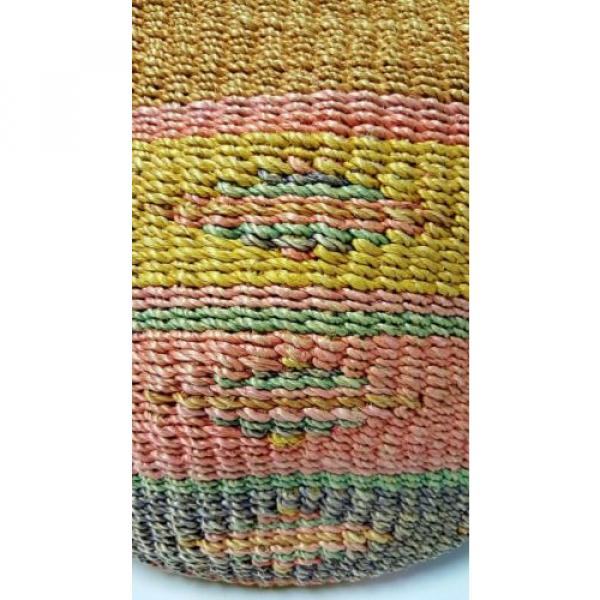 Vintage Woven Straw / Jute Southwestern Boho Bag / Purse #3 image