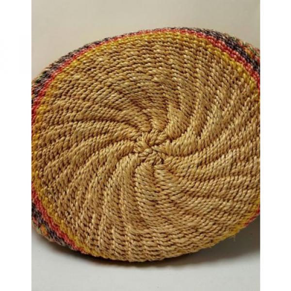 Vintage Woven Straw / Jute Southwestern Boho Bag / Purse #5 image