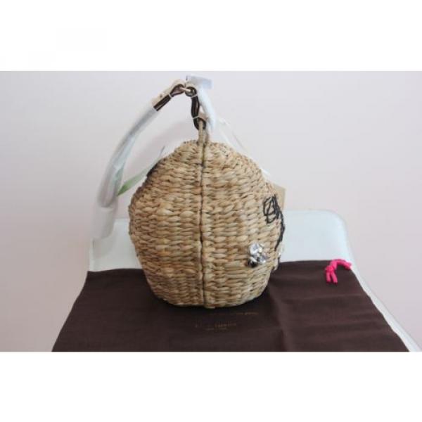 NWT $358 kate spade new york Beehive - oh Honey Straw bag (NATURAL) #4 image