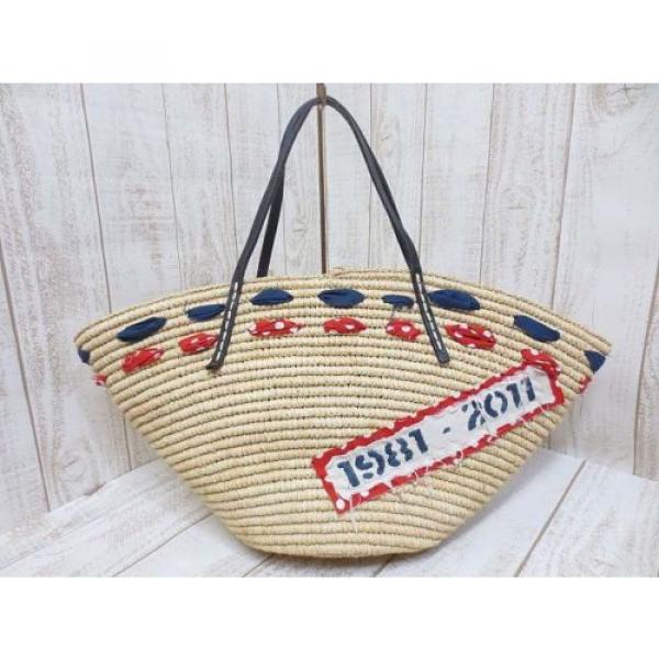 Sans Arcidet Auth Basket Raffia Tote Bag Straw Collabo NOLLEYS Excellent #4299 #3 image