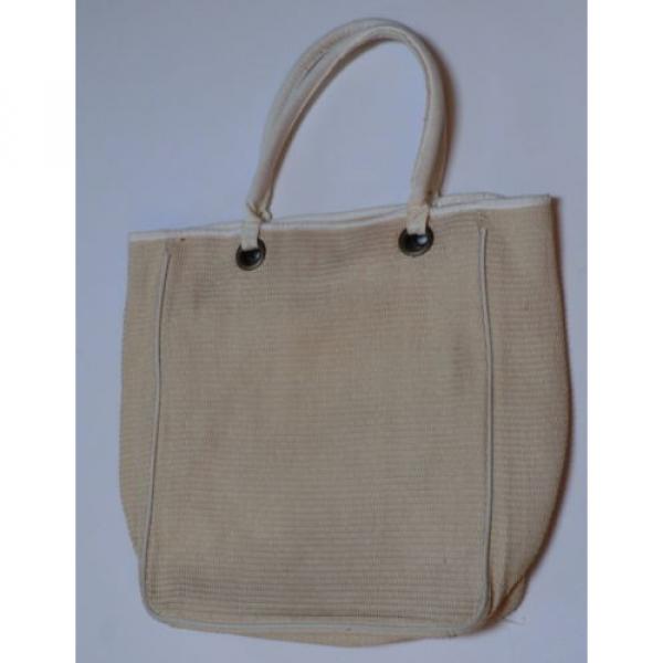 LACOSTE eau de PARFUMS  WOMENs SHOPpING BEACH BAG HANDBAG TOTE straw #4 image