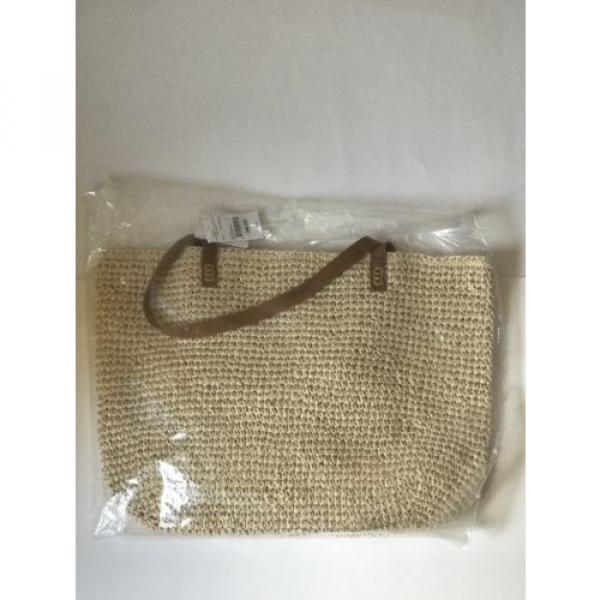 NWT Straw Studio Beach / Shoulder Bag, Purse,Tote. HELLO SUMMER #2 image