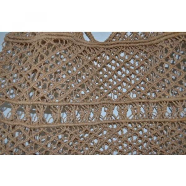 Vintage Macrame Beige Purse Bag Beach Summer BOHO Hippie #5 image