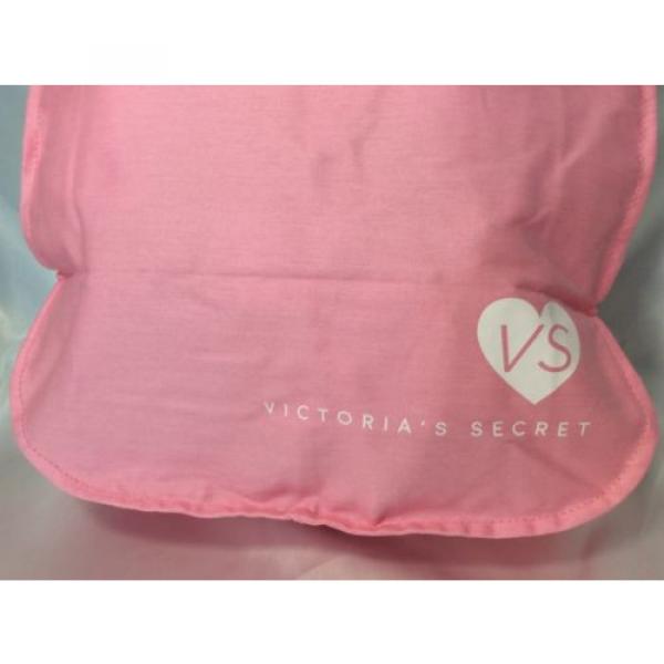 VICTORIA&#039;S SECRET BEACH BAG TRAVEL TOTE SHOPPER SHOULDER PINK WHITE STRIPES NWT #5 image