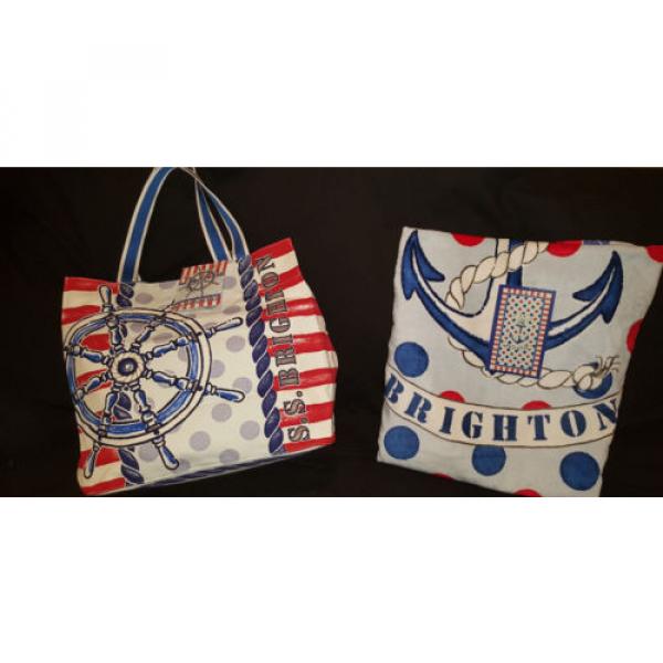 &#034;S.S. BRIGHTON&#034; Nauticle Beach Tote Bag w/ Matching Beach Towel  NWT Retail $130 #1 image