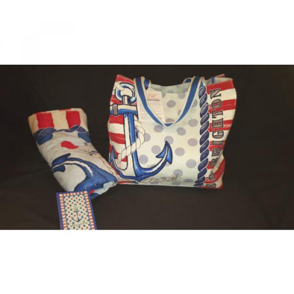 &#034;S.S. BRIGHTON&#034; Nauticle Beach Tote Bag w/ Matching Beach Towel  NWT Retail $130 #2 image