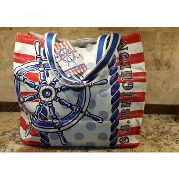 &#034;S.S. BRIGHTON&#034; Nauticle Beach Tote Bag w/ Matching Beach Towel  NWT Retail $130 #3 image