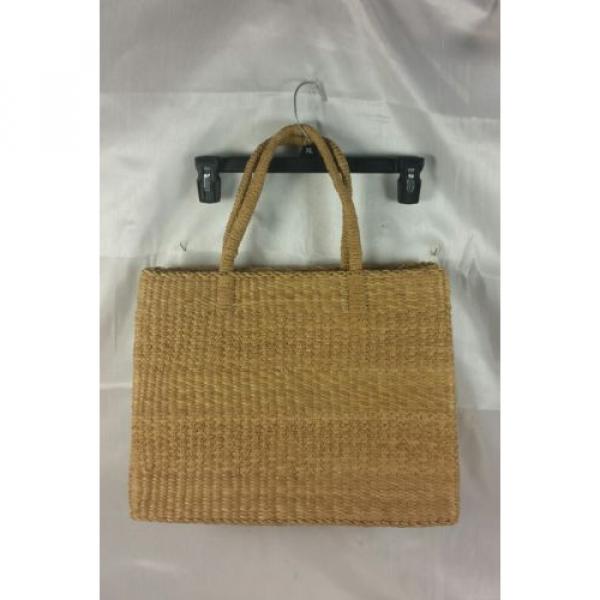 Ll BEAN DISCONTINUED  Freeport Studio STRAW BEACH large TOTE WOMEN BAG PRE 2001 #1 image