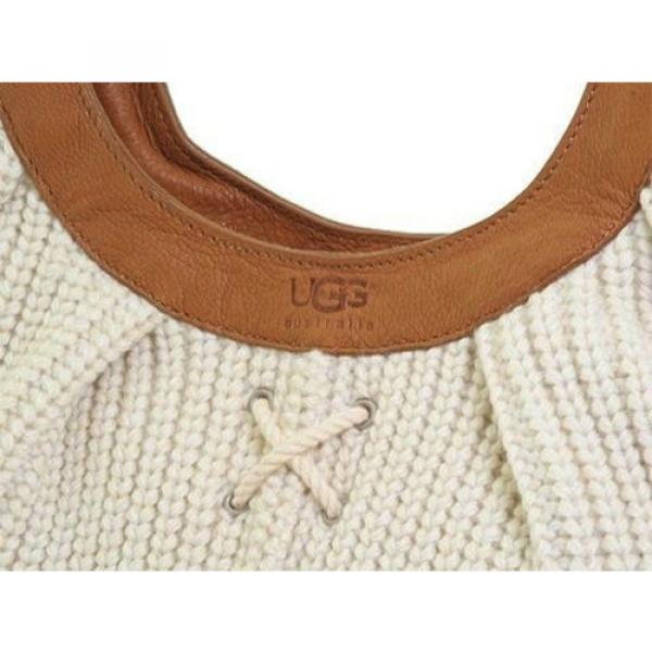 NWT UGG &#034;Vintage Beach&#034; Crochet Bag Purse Handbag Cream or Black #4 image