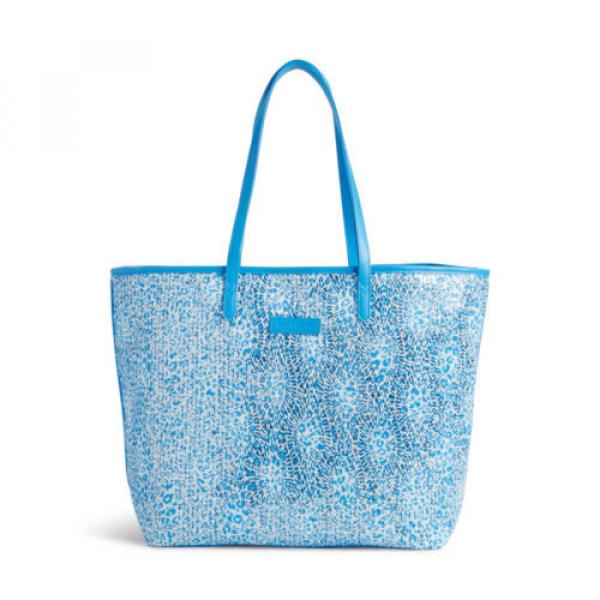 Vera Bradley Mesh Sequin SparkleTote Bag Camocat Blue Travel Beach Pool $78 NWT #1 image