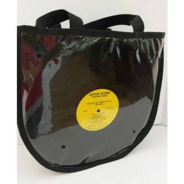 Unique Album Vintage Large Clear Plastic Vinyl Tote Bag - The Clash/Beach Boys #2 image