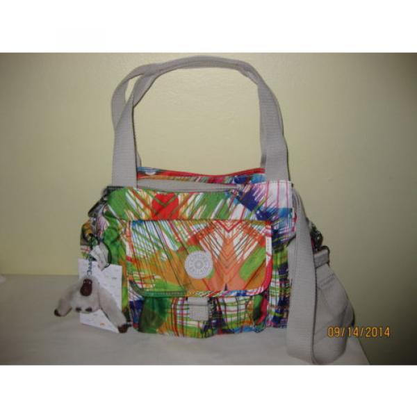 KIPLING FAIRFAX SHOULDER/CROSSBODY BAG NWT BEACH PRINT LOUISE MONKEY HB3583 #1 image