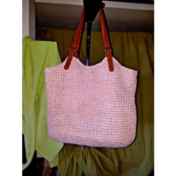 Women Noatd - Soft Straw Woven Handbag Shoulder Beach Bag Tote #2 image