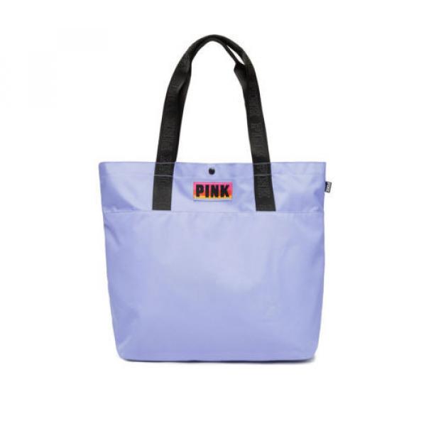 Victoria&#039;s Secret PINK Tote / Gym or Beach Bag *Nw/oT* Snap *Shadow Blue* FLAWED #4 image