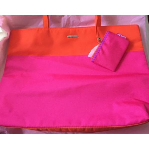 New Clinique Pink and Orange Tote Beach Bag #1 image