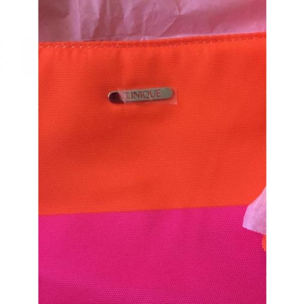 New Clinique Pink and Orange Tote Beach Bag #2 image