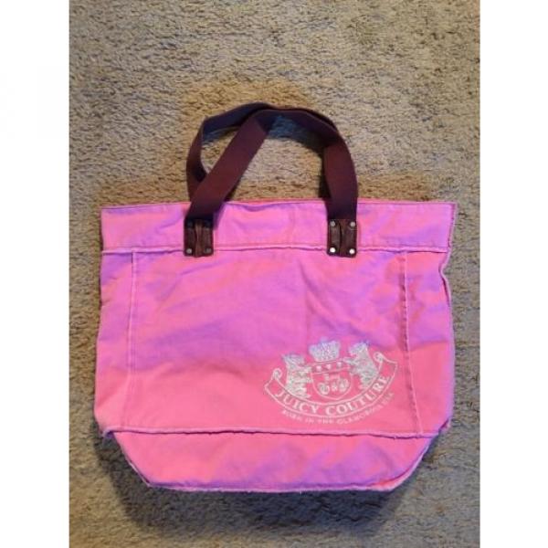 JUICY COUTURE BEACH BAG/ TOTE BAG/SHOULDER BAG WITH LEATHER... #1 image