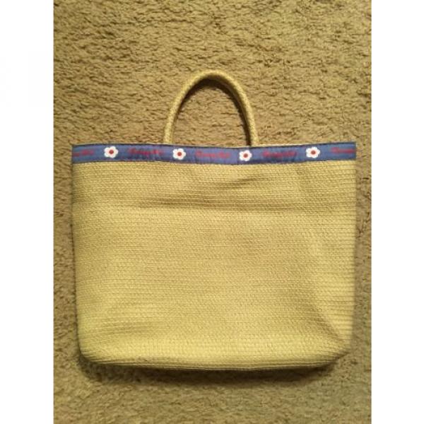 VINTAGE TOMMY HILFIGER &#034;TOMMY GIRL&#034;  STRAW TOTE/BEACH BAG/HANDBAG #1 image