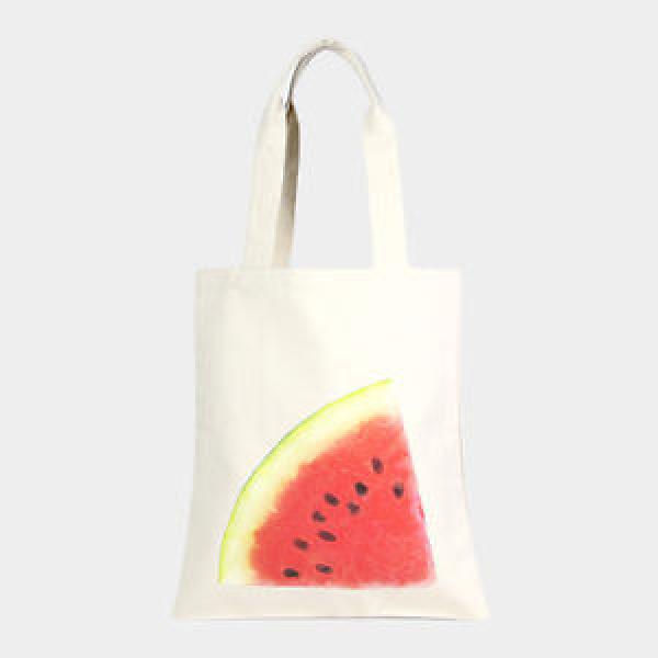 Watermelon 15&#034; Canvas Beach Diaper Tote Bag Purse Shopper #1 image