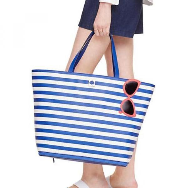 NWT Kate Spade MAKE A SPLASH REY BEACH BAG TOTE STRIPE SUNGLASS X-LARGE #3 image