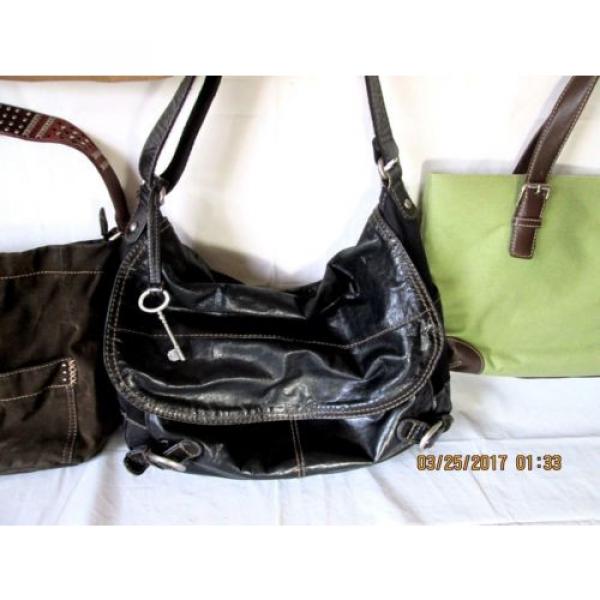 5 Designer Fossil Shoulder Bags Purses Totes Shoppers Beach Fun! #4 image