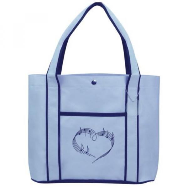 Heart Love Music Notes   Fashion Tote Bag Shopping Beach Purse #2 image