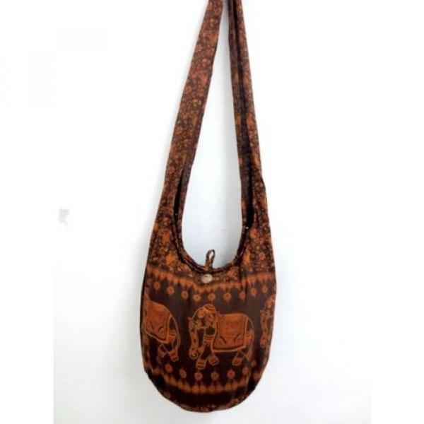 KID TRIP BEACH SMALL BROWN MONK SHOULDER BAG CUSTOM HOBO FREE GYPSY THAI UNISEX #2 image