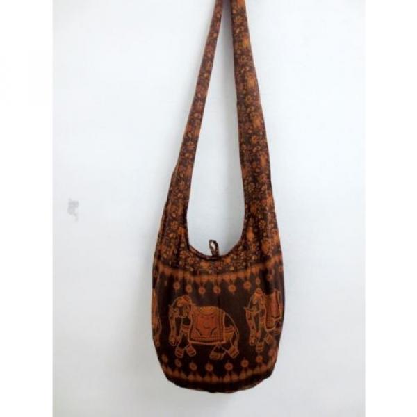 KID TRIP BEACH SMALL BROWN MONK SHOULDER BAG CUSTOM HOBO FREE GYPSY THAI UNISEX #4 image