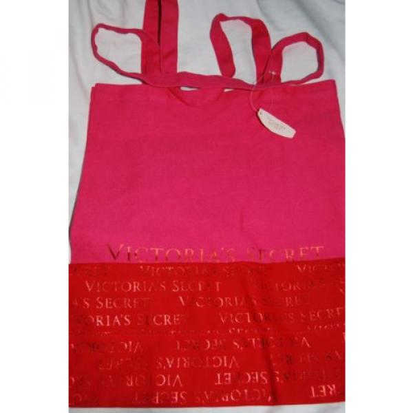 VICTORIA SECRET TOTE BAG BEACH NEW WITH TAGS PINK COMP VALUE $ 68 #1 image