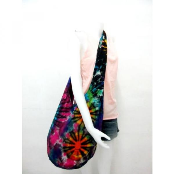 RK 09 BAG SLING BOHO HOBO TIE DYE SHOULDER BEACH HANDMADE MEN LARGE ADVENTURE #4 image