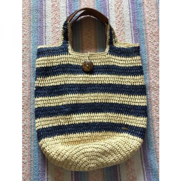 Large Sun N Sand Nautical Large Beach Spring Break Straw Bag #1 image