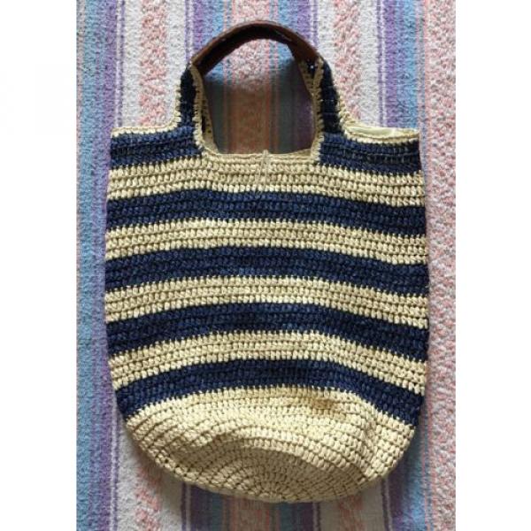 Large Sun N Sand Nautical Large Beach Spring Break Straw Bag #2 image