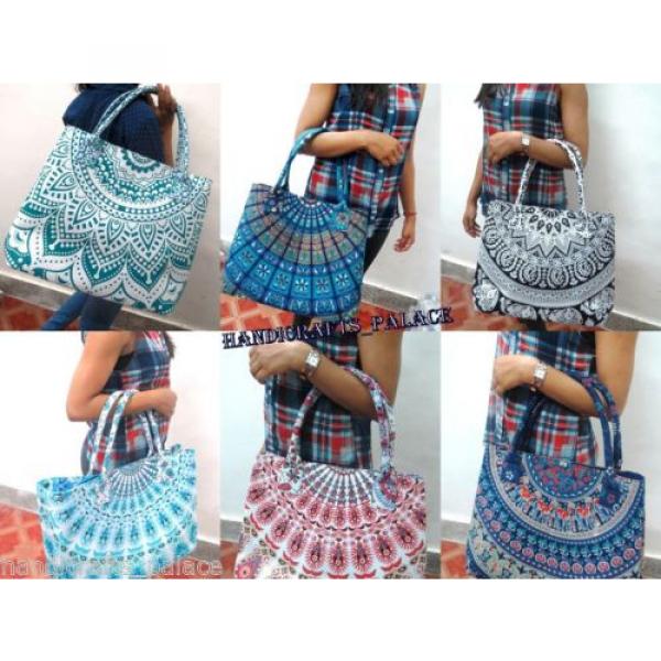 5 pcs Wholesale lot Mandala Bag Women Shopping Purse Large Beach Bag Tote Ethnic #1 image