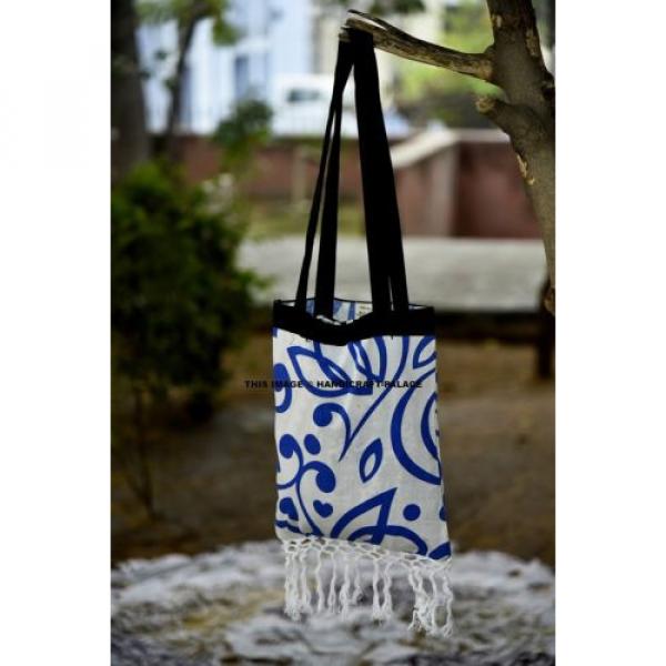 Ombre Mandala Bag Indian Cotton Bag Ethnic womens Shoulder Bag Beach Towel Bag #3 image