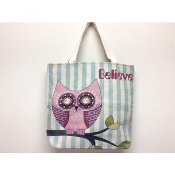 Women&#039;s Canvas Shopping Bag Owls Canvas Tote Bag Shoulder Canvas Bag,beach Bag #2 image