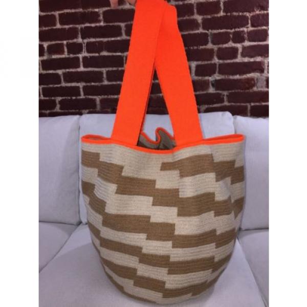 FINAL SALE Authentic Wayuu Oversized Mochila Tote Beach/pic nic Bag Crochet #1 image