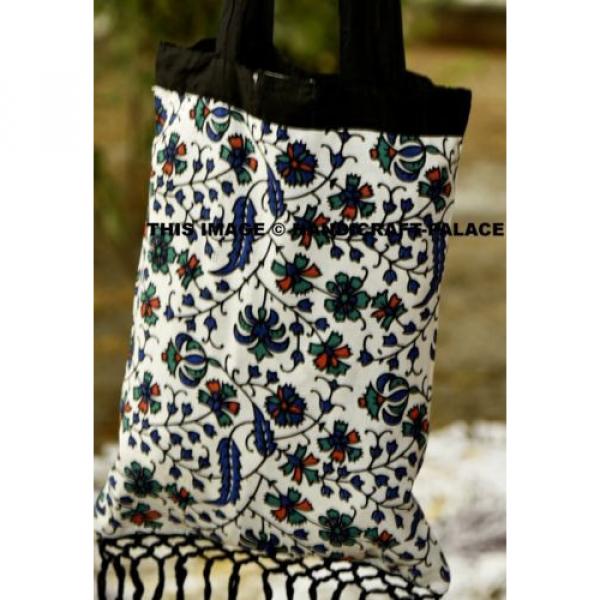 Indian Cotton Bag Shoulder Bag Women Hand Bag Mandala Tapestry Round Beach Bag #2 image