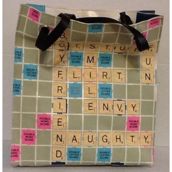 New With Tag Scrabble Brand Crossword Game Tote Bag Weekend Bag Beach / Pool Bag #1 image