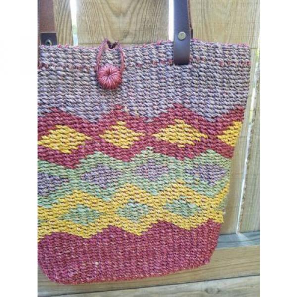 VINTAGE Large Bag / Purse - Geometric Hippie Bohemian Festival Boho Aztec Beach #3 image