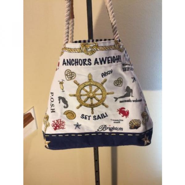 NWOT Brighton Large Beach Bag Tote &#034;Smooth Sailing&#034; #2 image