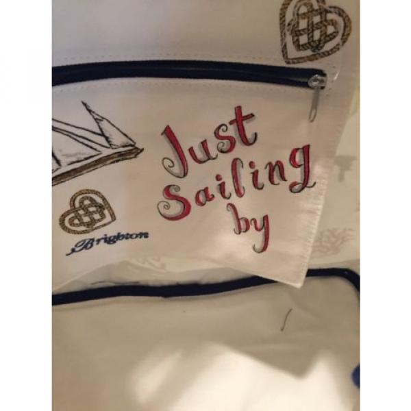 NWOT Brighton Large Beach Bag Tote &#034;Smooth Sailing&#034; #5 image