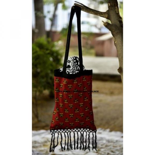 Indian Medium Cotton Mandala Long Shoulder Beach Bag Throw Cotton Bag Beach Bag #3 image