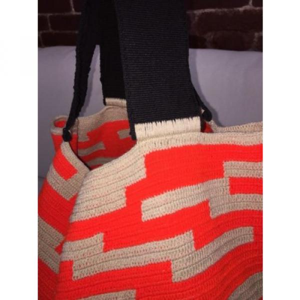 FINAL SALE Authentic Wayuu Oversized Mochila Tote Beach/pic nic Bag Crochet #3 image