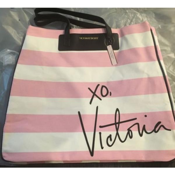 Victorias Secret Striped Beach Tote Bag 2016 #4 image