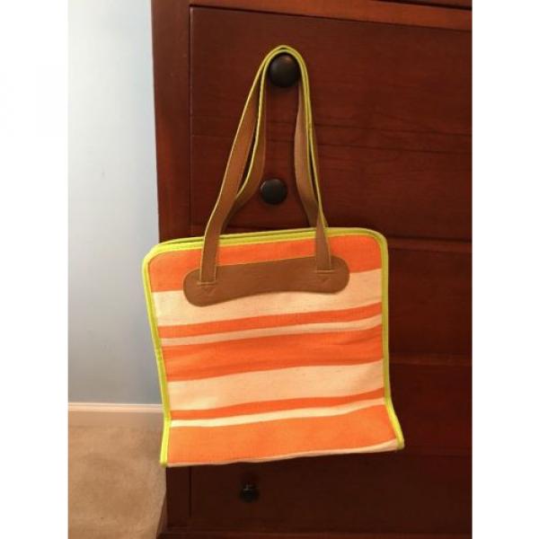 Tote Bag Neiman Marcus Woven Straw Large Beach Shopping Handbag #1 image