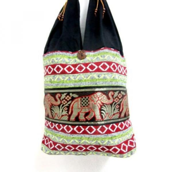 LADY SUMMER BEACH BAG SHOULDER HOBO TRIP ELEPHANT GYPSY SCHOOL THAI MONK po 7 #2 image